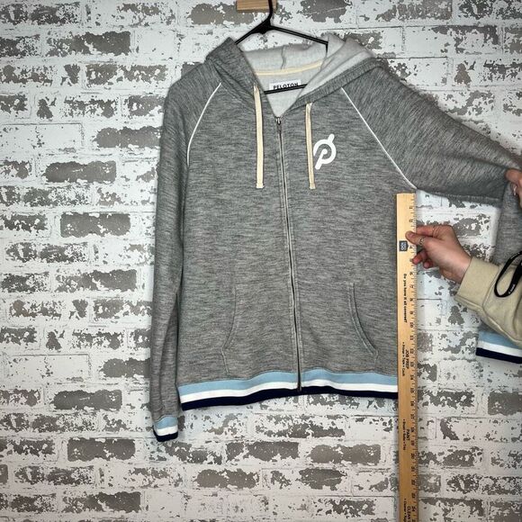 Peloton | women gray full zip hoodie - Picture 6 of 8